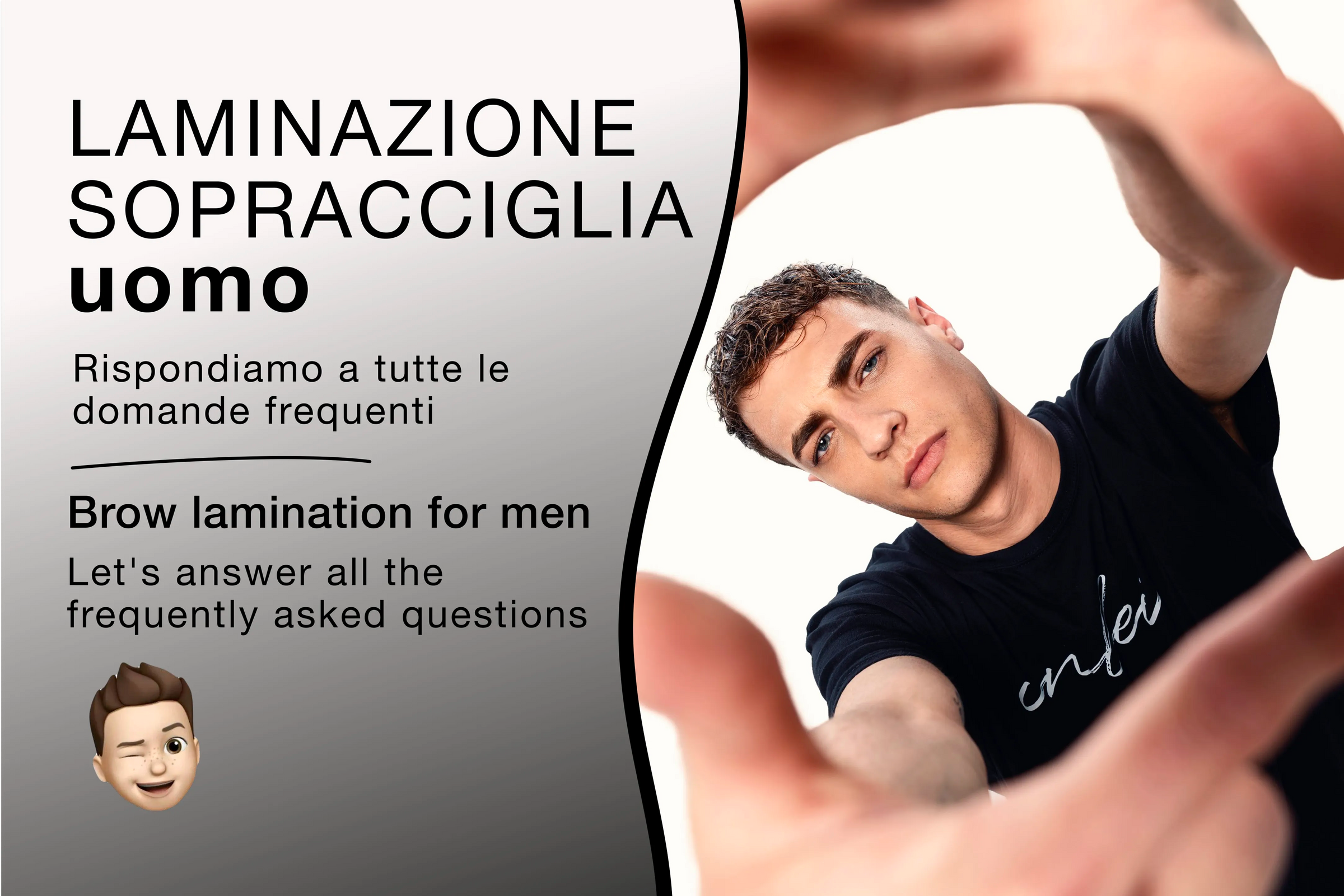 Sopracciglia uomo perfette: guida alla laminazione Brow Bomber