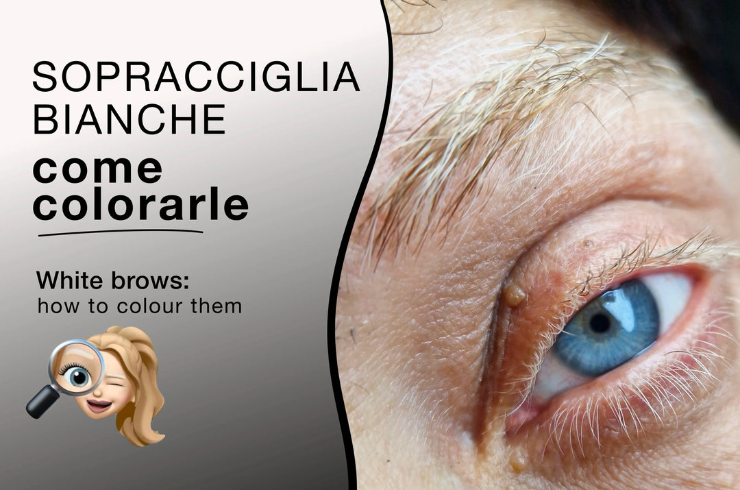 Sopracciglia bianche: cause, stress e come colorarle in modo professionale
