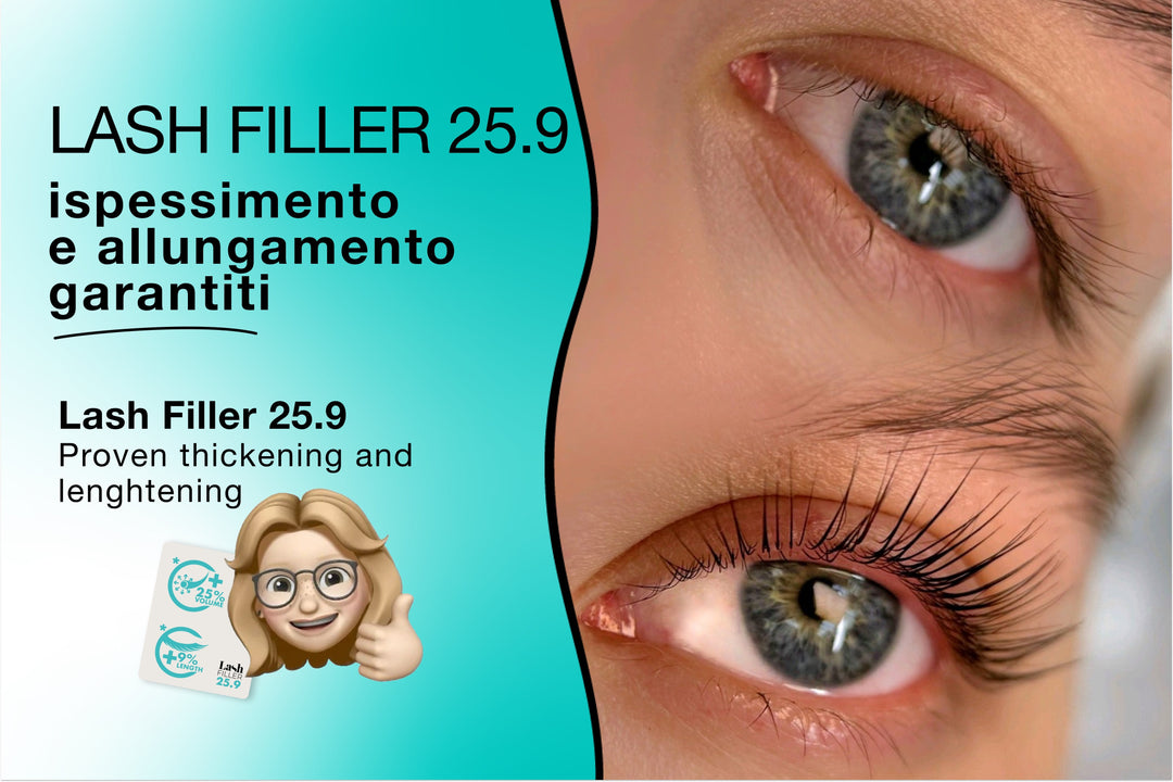 Come rinforzare le ciglia con il Lash Filler 25.9: +25% di ispessimento certificato