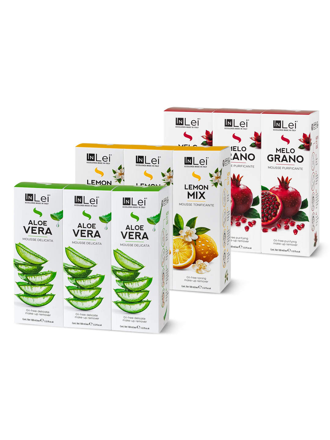 ESPOSITORE COCKTAIL SET | mix struccanti per ciglia, sopracciglia e viso 100ml