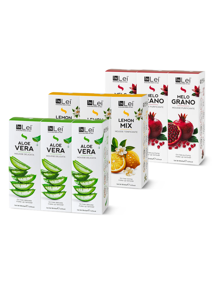 ESPOSITORE COCKTAIL SET | mix struccanti per ciglia, sopracciglia e viso 100ml