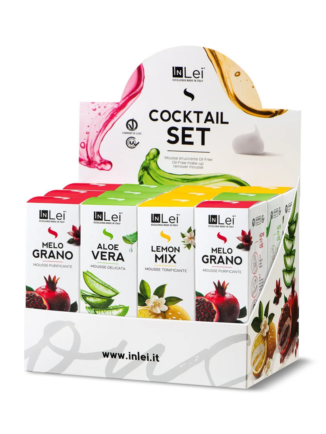 ESPOSITORE COCKTAIL SET TRAVEL SIZE | mix struccanti per ciglia, sopracciglia e viso 50ml