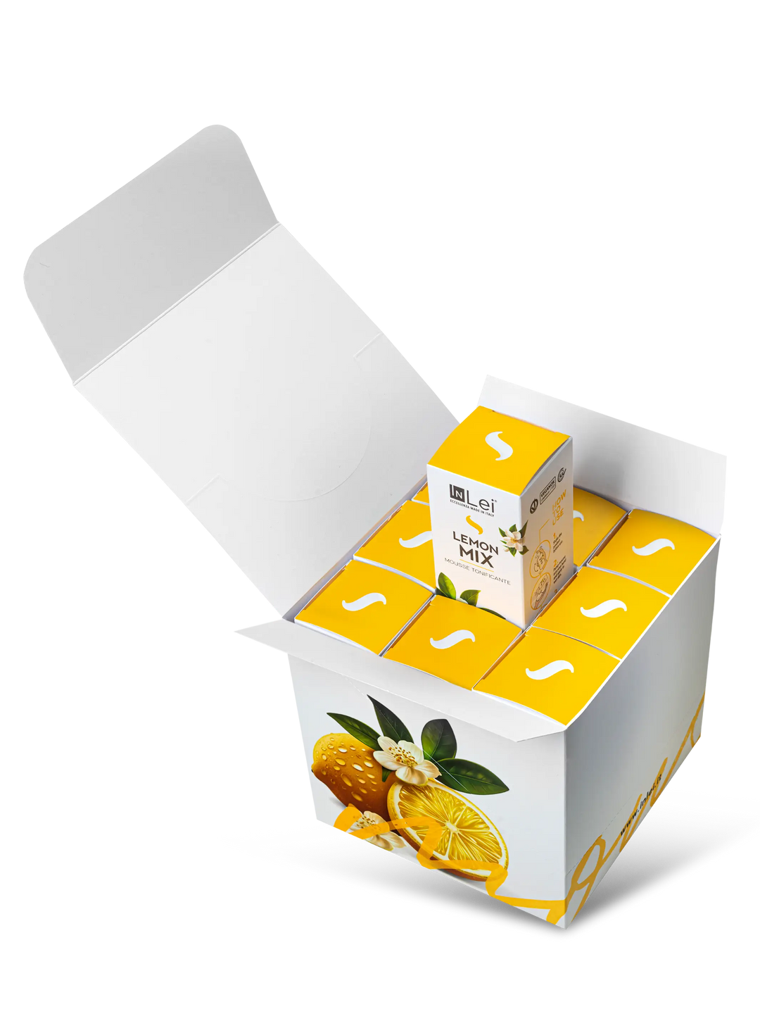 ESPOSITORE MOUSSE LEMON MIX | struccante tonificante per ciglia, sopracciglia e viso 100ml