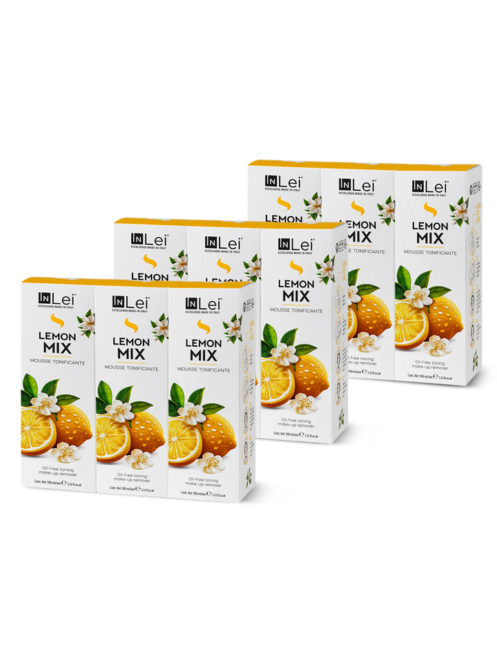 ESPOSITORE MOUSSE LEMON MIX | struccante tonificante per ciglia, sopracciglia e viso 100ml