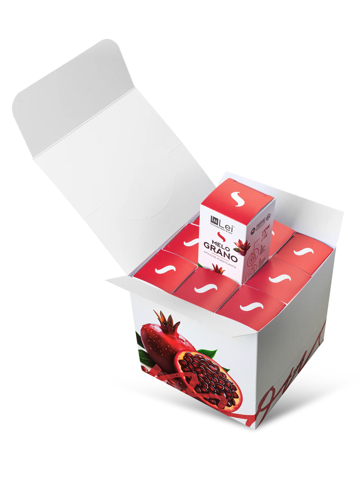 ESPOSITORE MOUSSE MELOGRANO | struccante purificante per ciglia, sopracciglia e viso 100ml