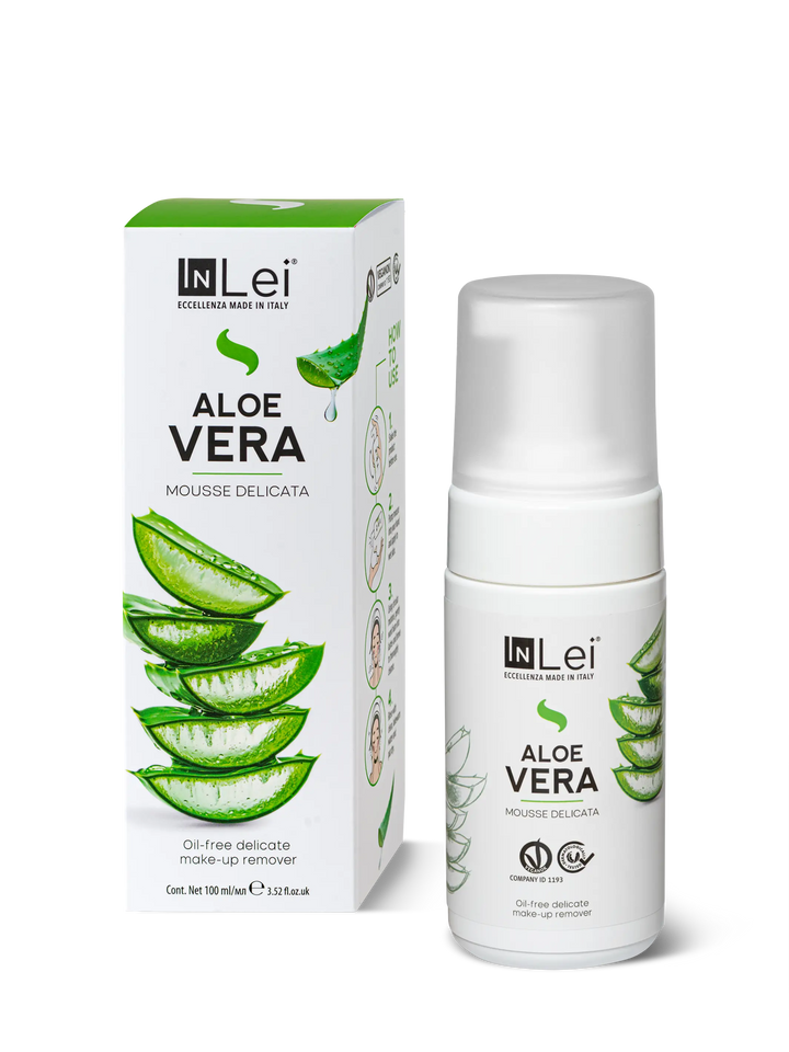 MOUSSE ALOE VERA | struccante delicato per ciglia, sopracciglia  e viso 100ml