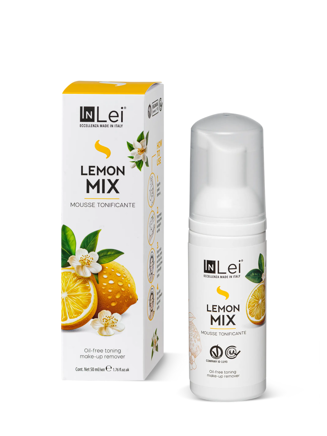 MOUSSE LEMON MIX TRAVEL SIZE | struccante tonificante per ciglia, sopracciglia e viso 50ml