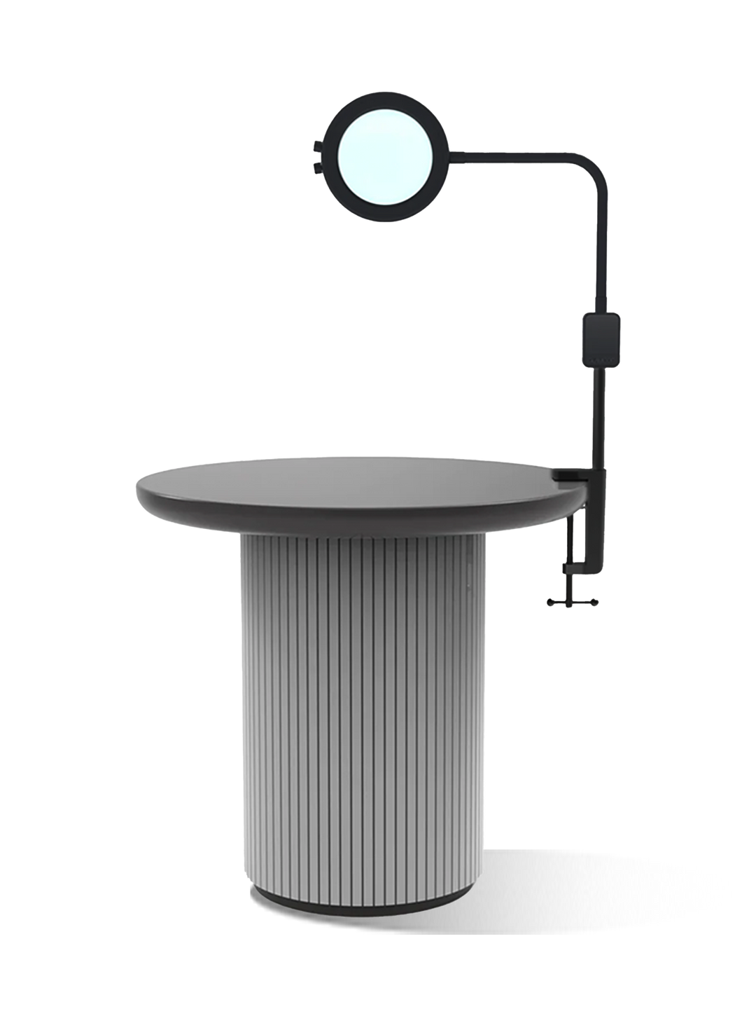 SATURN | lampada a LED personalizzata con lente di ingrandimento + morsetto da tavolo