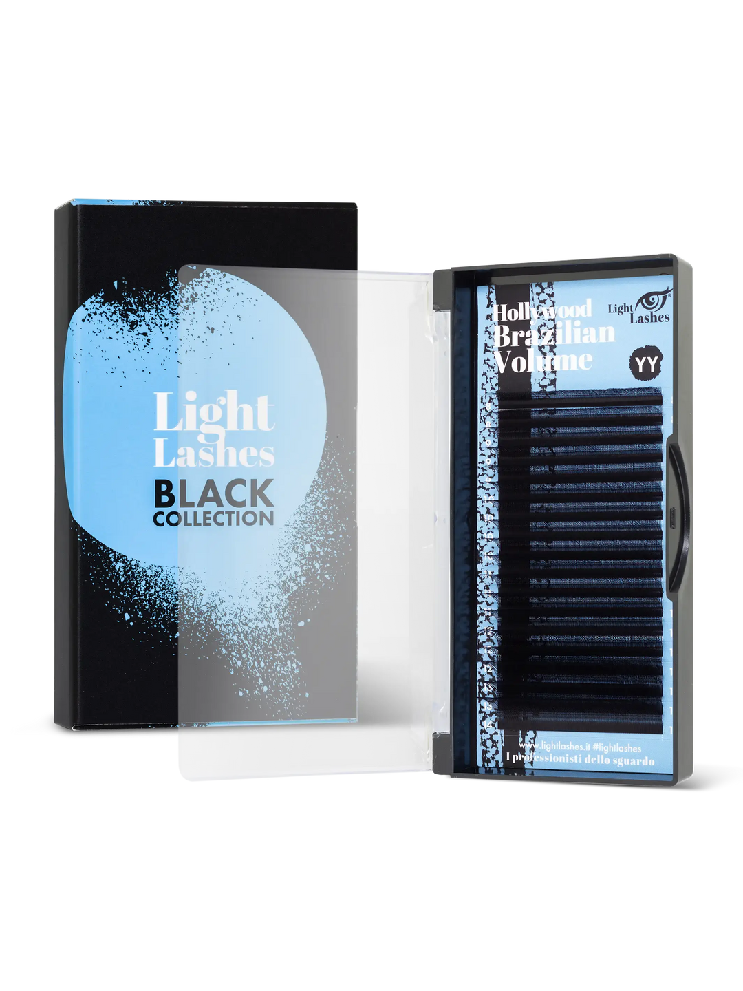 HOLLYWOOD BRAZILIAN VOLUME YY M-curl | Black Collection 20 strisce