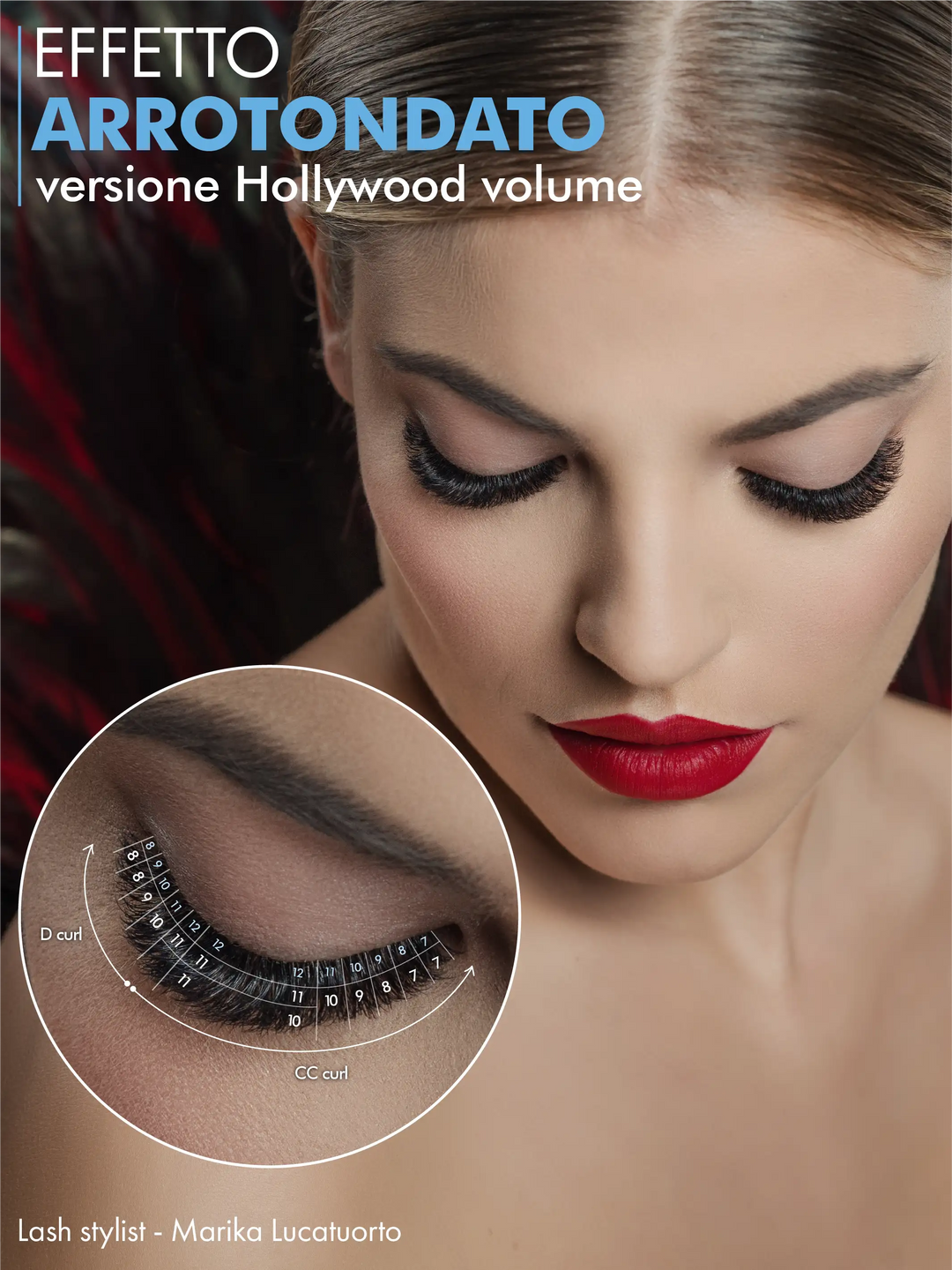 HOLLYWOOD VOLUME CC-curl |  Black Collection 18 strisce