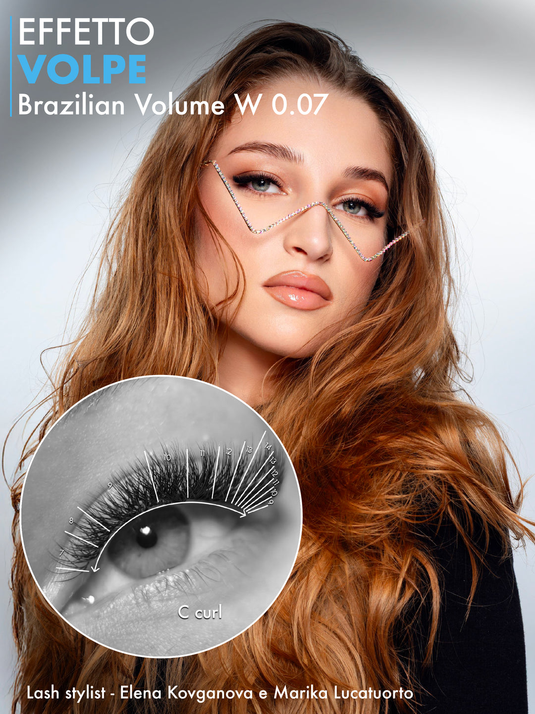 CHIC BRAZILIAN VOLUME W C-curl | Black Collection 18 strisce