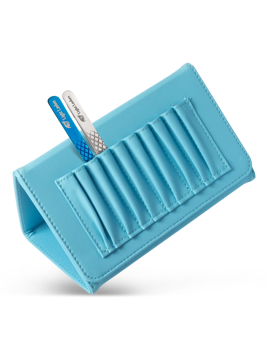 TRIANGLE CASE | astuccio porta pinzette rigido azzurro
