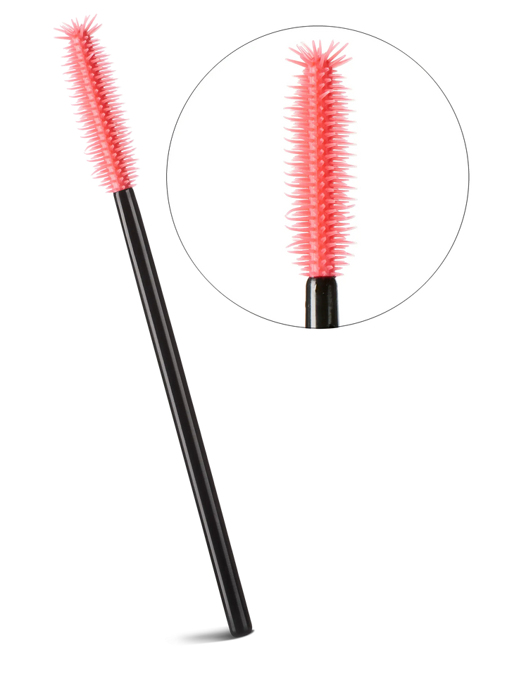 SILICONE MASCARA BRUSHES | red color 50pcs