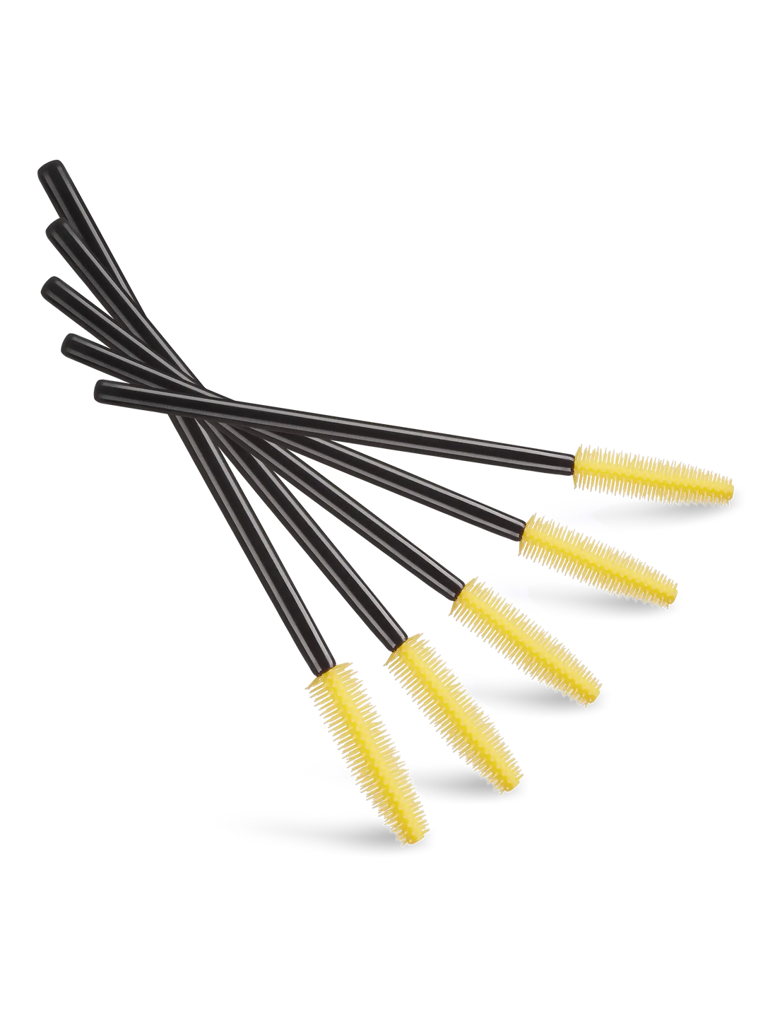 SILICONE MASCARA BRUSHES | yellow color 50pcs