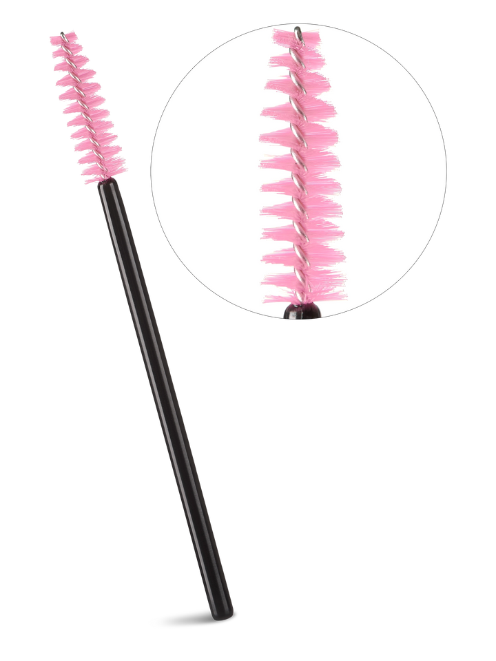 CLASSIC MASCARA BRUSHES | pink color 25pcs