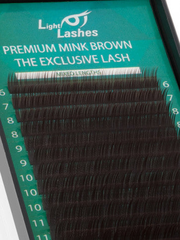 MINK EXCLUSIVE CHOCOLATE BROWN B-curl | 18 strips