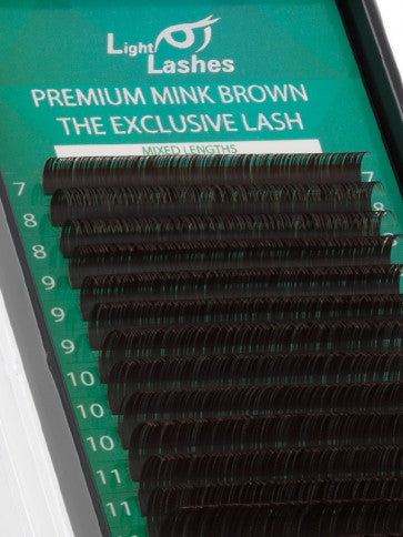 MINK EXCLUSIVE CHOCOLATE BROWN D-curl | 18 strips