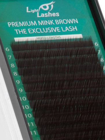 MINK EXCLUSIVE CHOCOLATE BROWN L+ curl | 18 strips